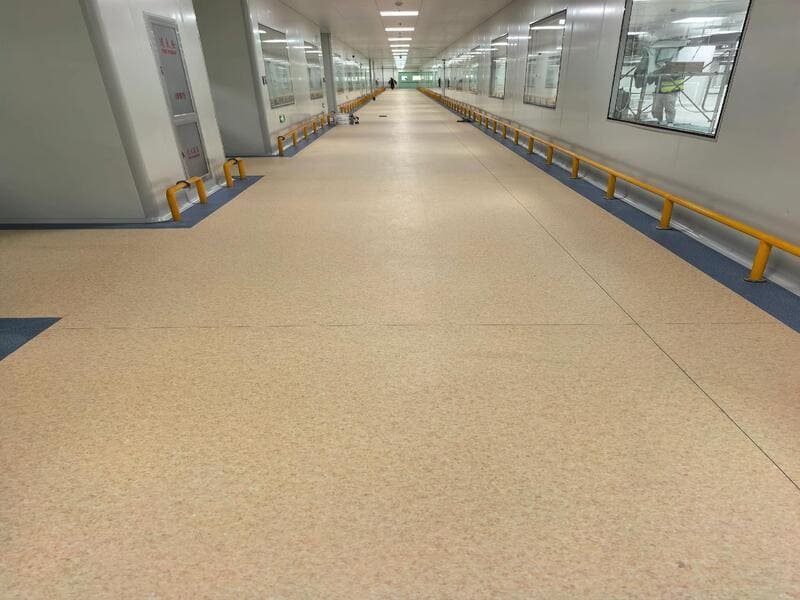 low VOC vinyl flooring certification hospital